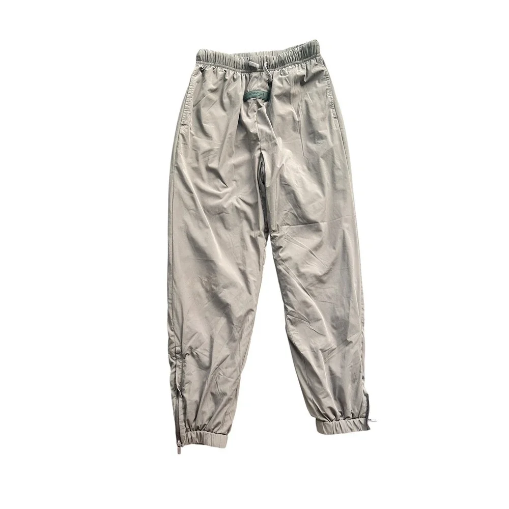 KIDS Fear of God Essentials Track Pants Desert Taupe Drawstring Size 10‎
